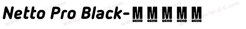 Netto Pro Black字体转换